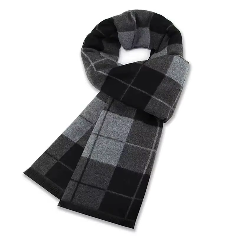 Luxe hommes écharpe hiver chaud cou