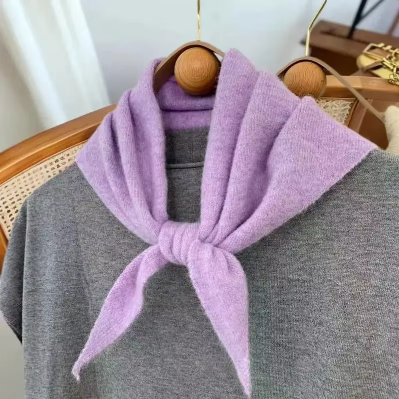 Écharpe luxueuse tricotée en laine pour femme