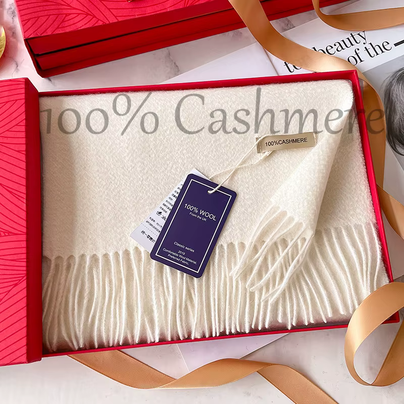 100% cachemire hiver Design Pashmina laine écharpe pour femmes chaud épais châles et enveloppes femme Bufanda