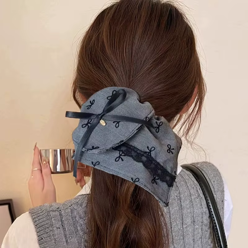 Grand foulard carré élégant pour femmes et filles