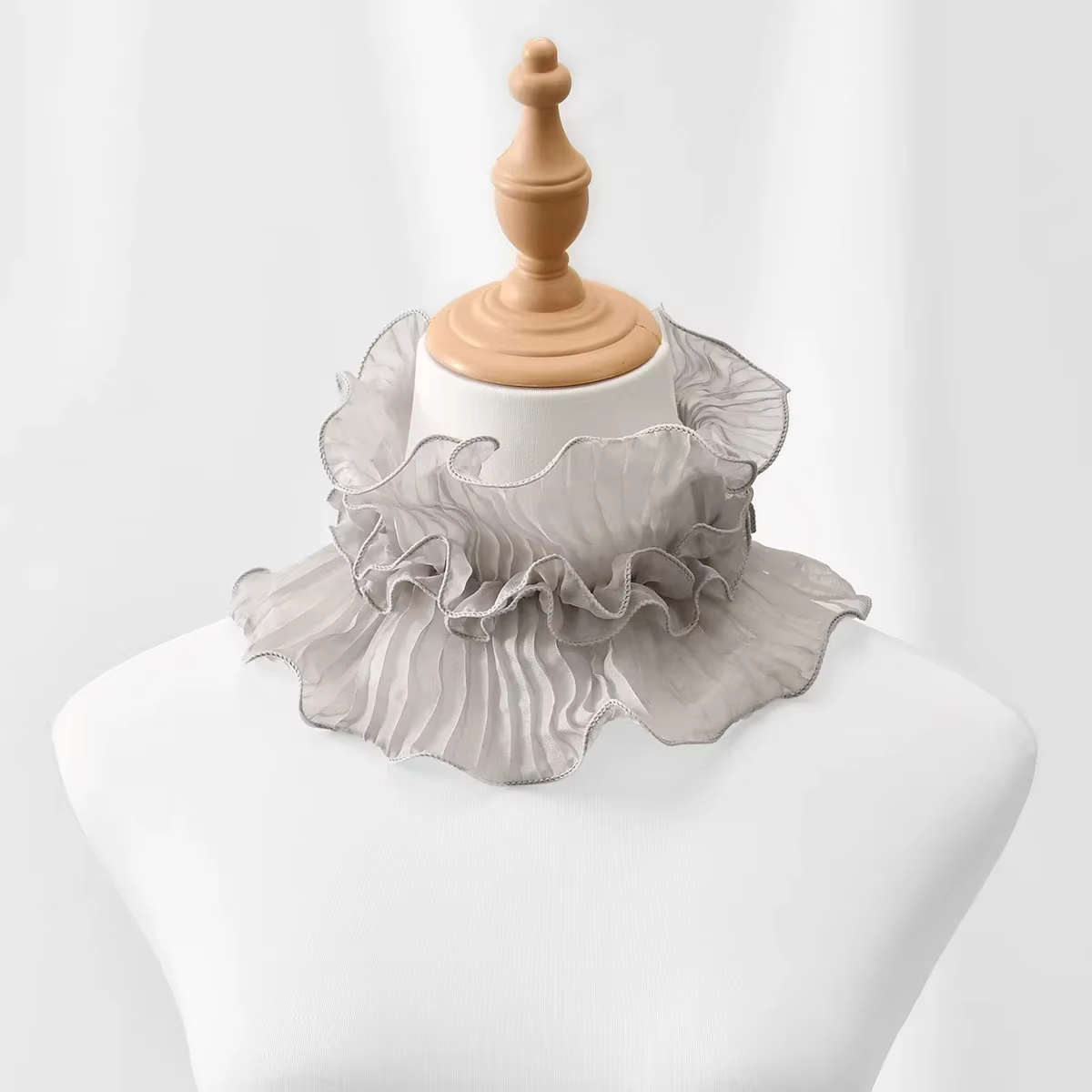 Printemps et été nouvelle écharpe en dentelle femmes multifonctionnel polyvalent col de chemise décoration à la mode