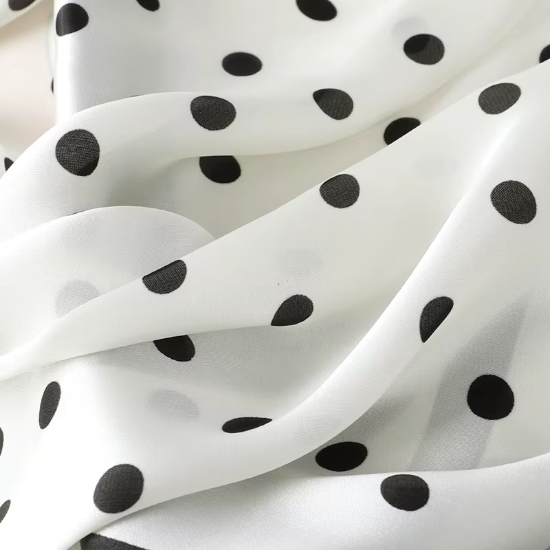 Dame cheveux Dot écharpe femme soie carré foulards bandeau pour femmes Bandana mode Foulard châles