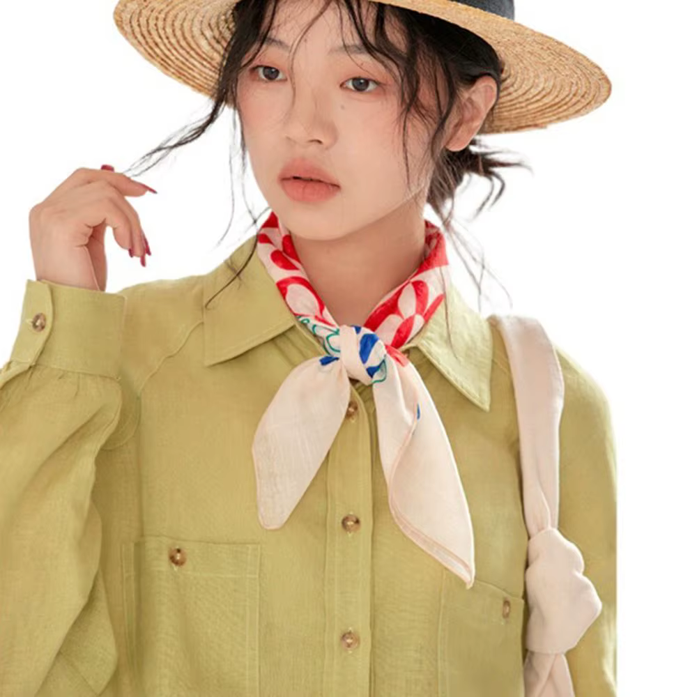 Foulards et accessoires pour cheveux : Foulards à rayures style coréen