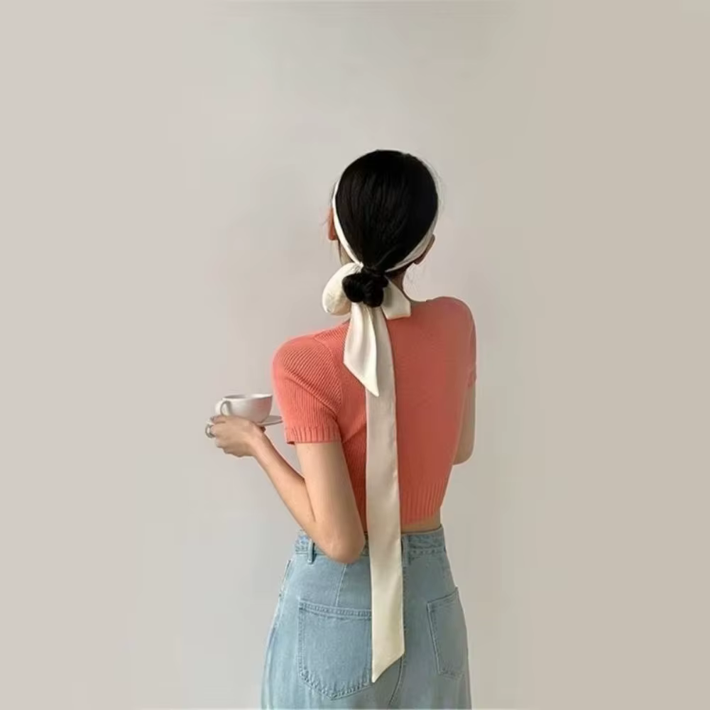 Écharpe de cheveux longs décontractée