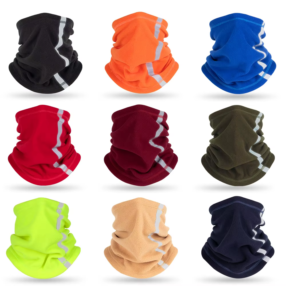 Chauffe-cou réfléchissant multi-écharpe automne hiver foulard homme ski cou couverture réglable masque chaud polaire cyclisme