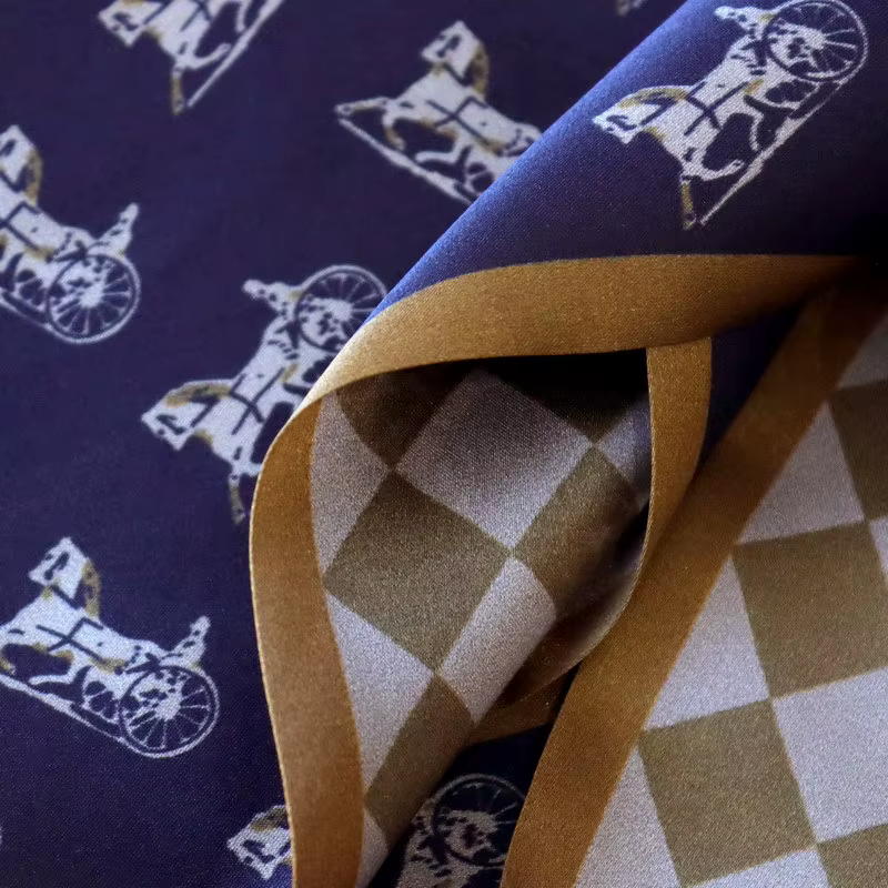 Écharpe longue et fine en soie double couche 100% Soie de Mûrier