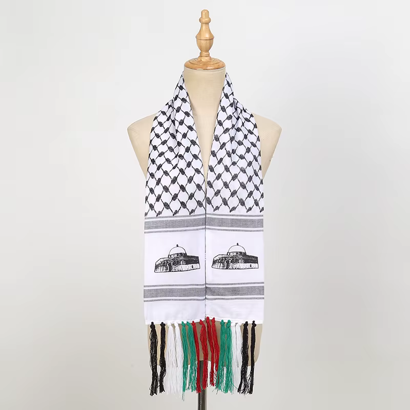 Écharpe imprimée de la fête nationale de la Palestine