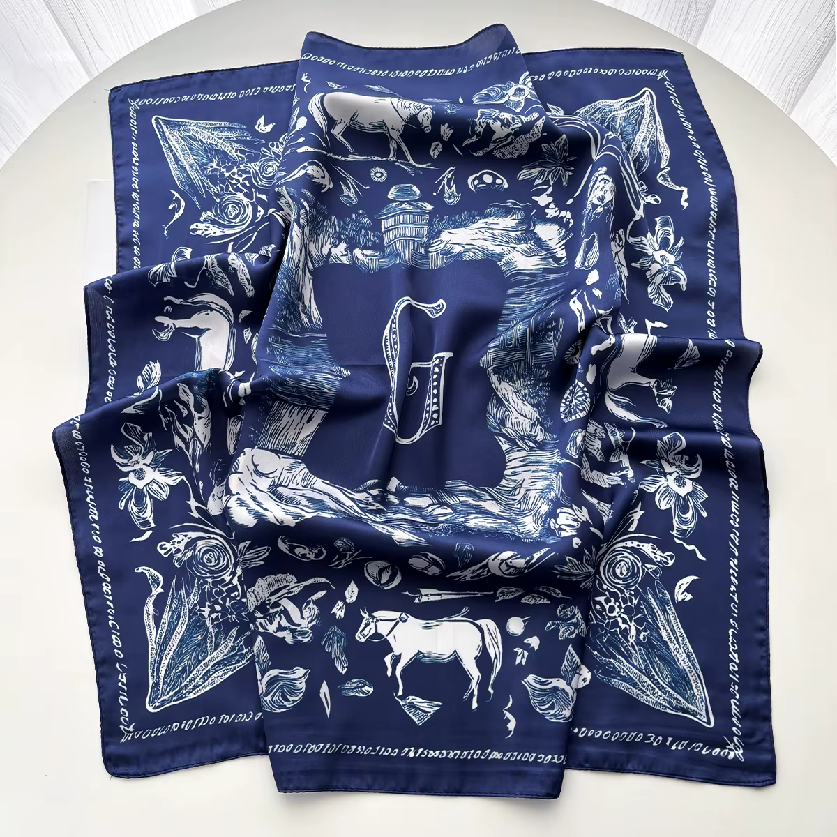 Foulards pour femmes en satin imitation soie
