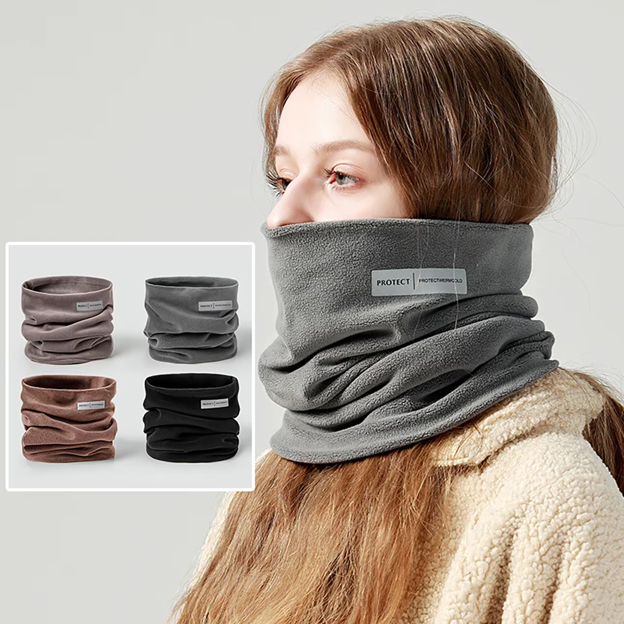 Écharpe polaire d'hiver pour femmes et hommes