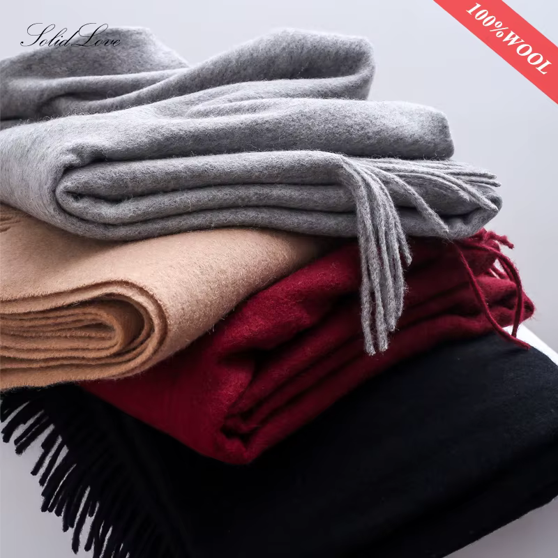 Écharpe d'hiver femmes foulards en laine