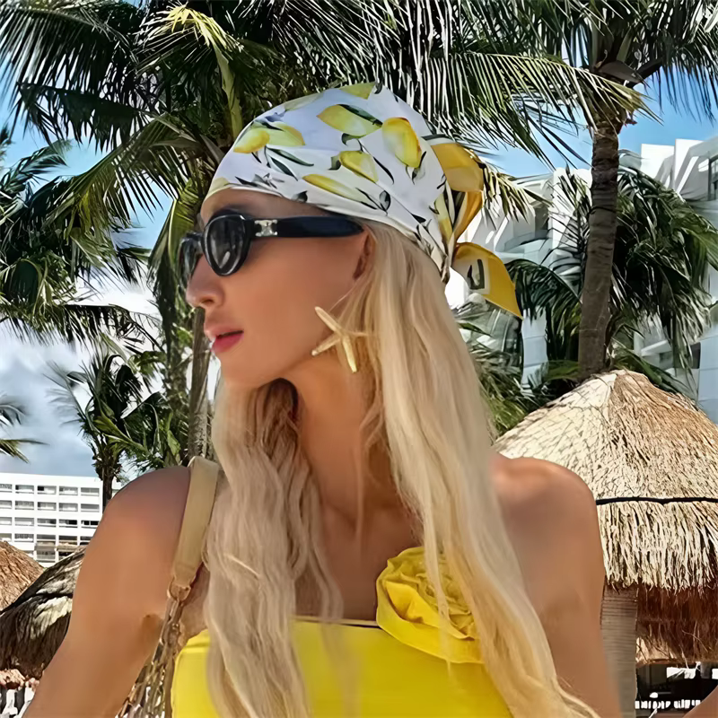 Foulard carré en soie de luxe pour femme