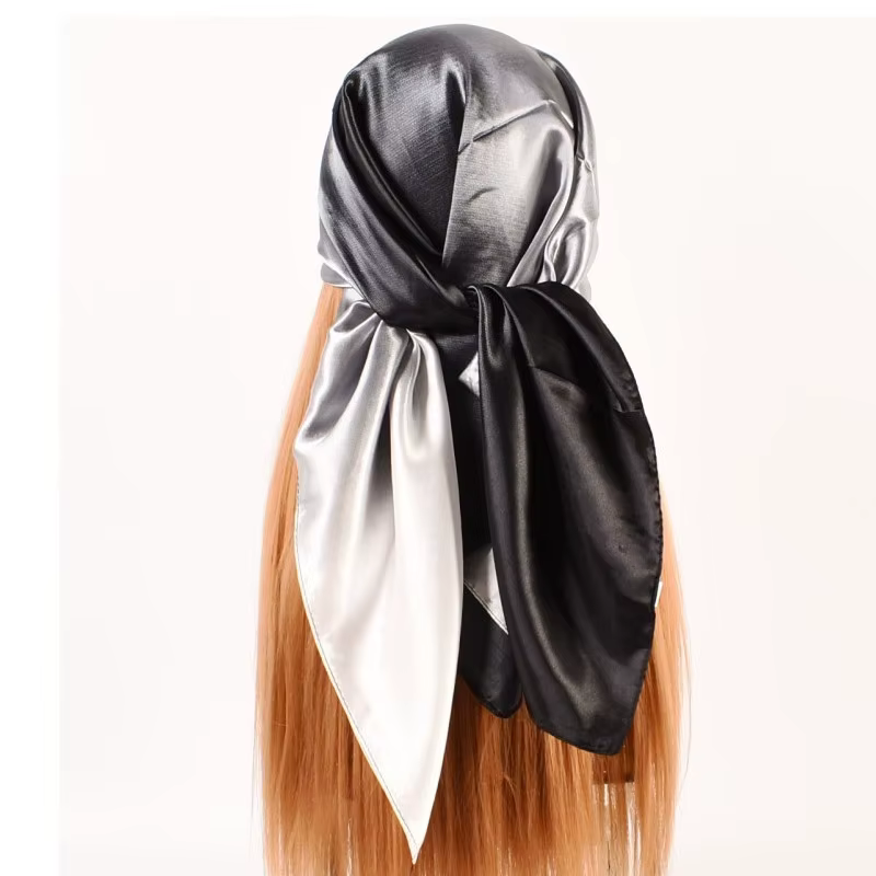 Foulard de tête en soie pour femmes