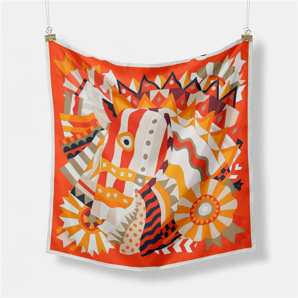 Foulard en Satin de soie pour femmes