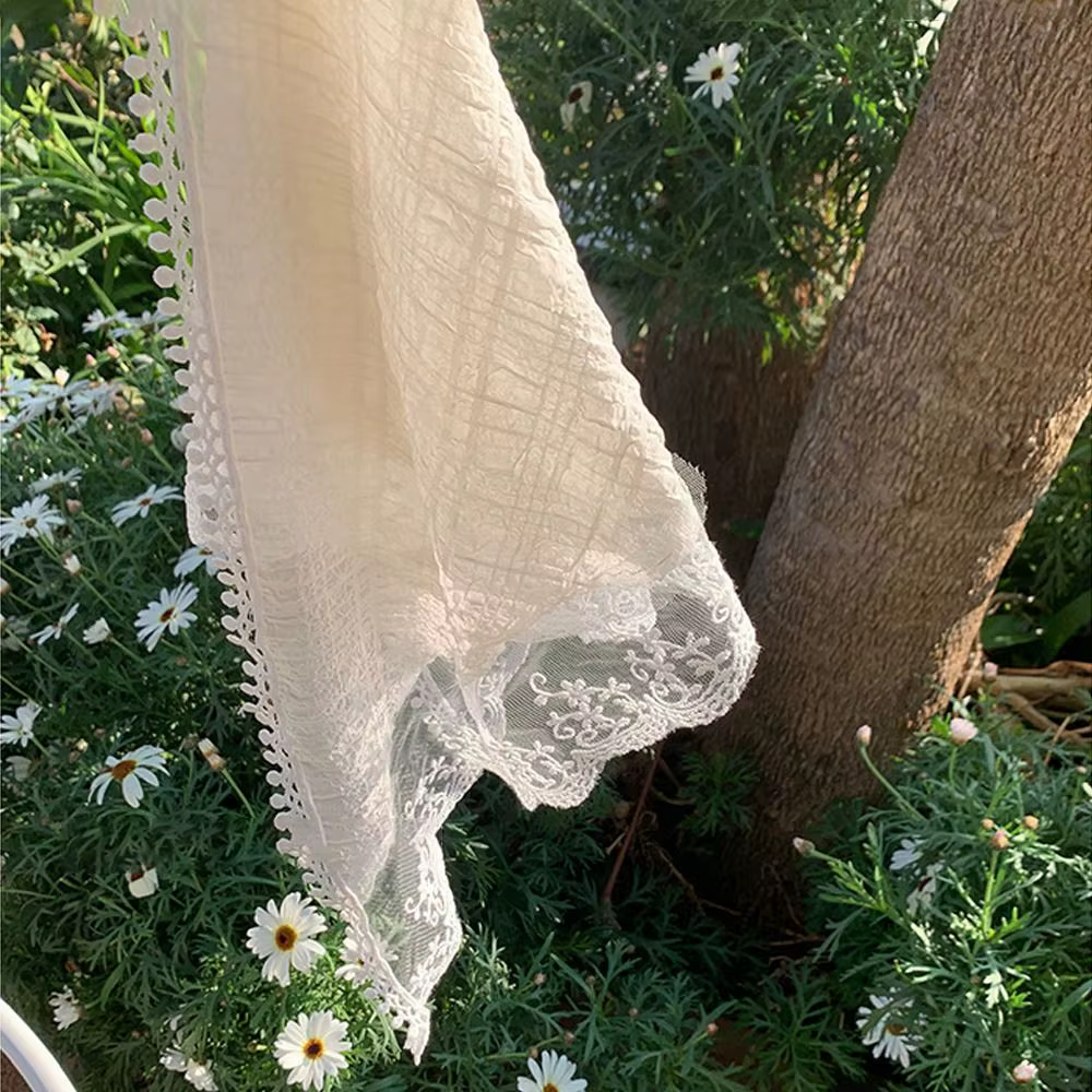 Foulard de plage en dentelle douce