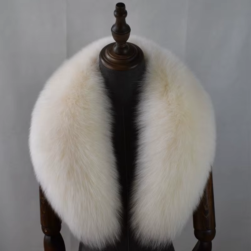 Col en fourrure de renard 100% véritable écharpe