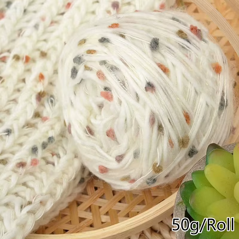 Pelote de Fil de Laine Arc-en-ciel Doux et Mignon pour Bricolage, Écharpe, Couverture, Pull, Crochet, Créatif, Coloré