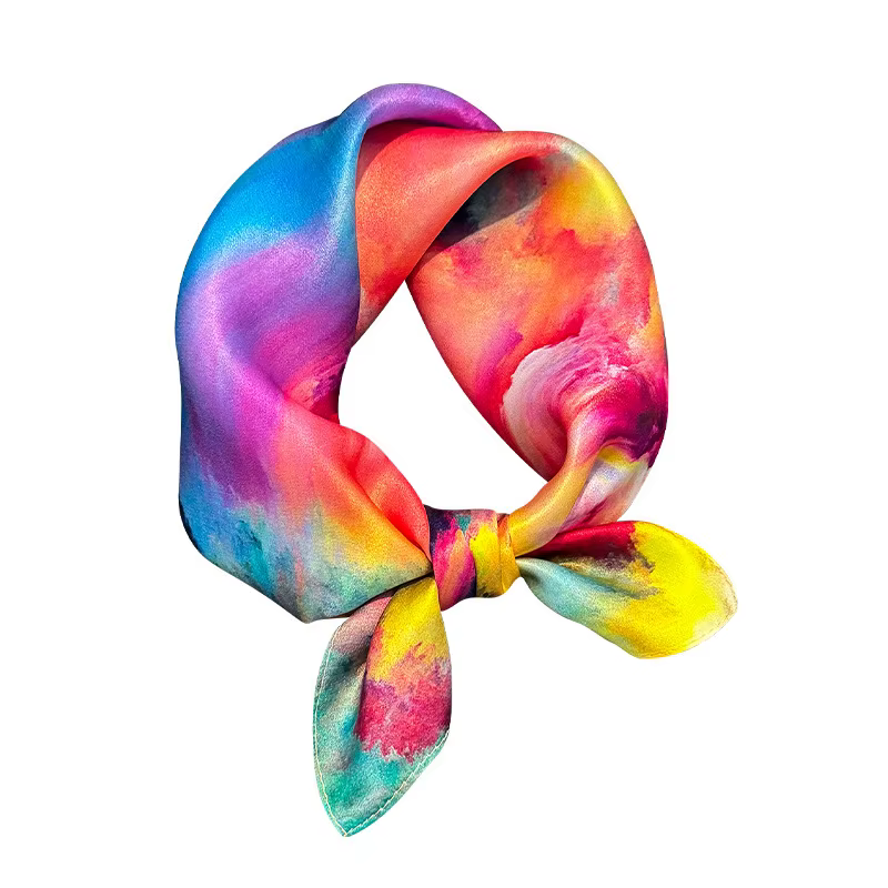 100% Foulard en soie de mûrier femmes luxe carré