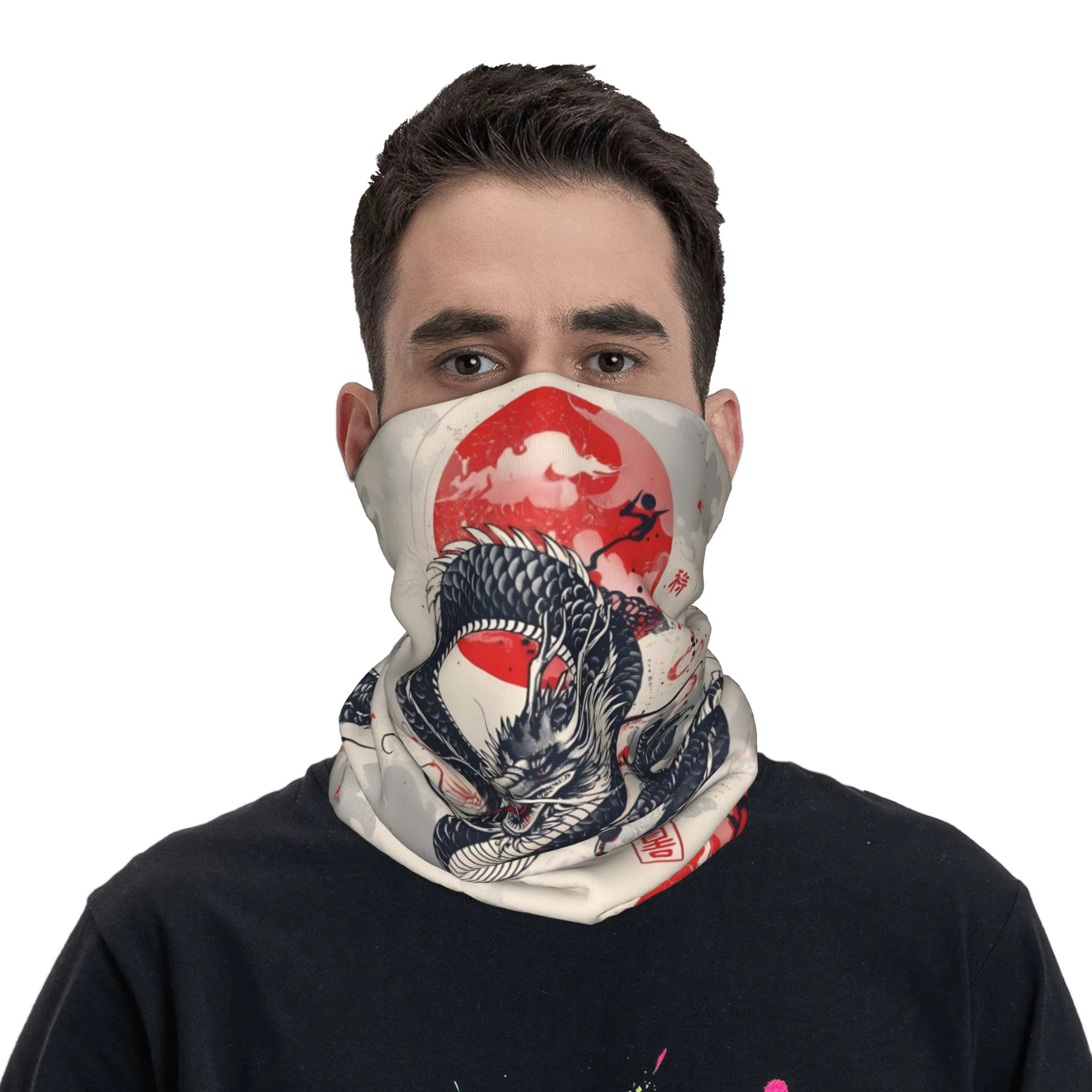 Bandana Dragon rouge personnalisé