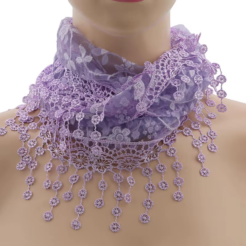 Foulards triangulaires en dentelle pour femmes
