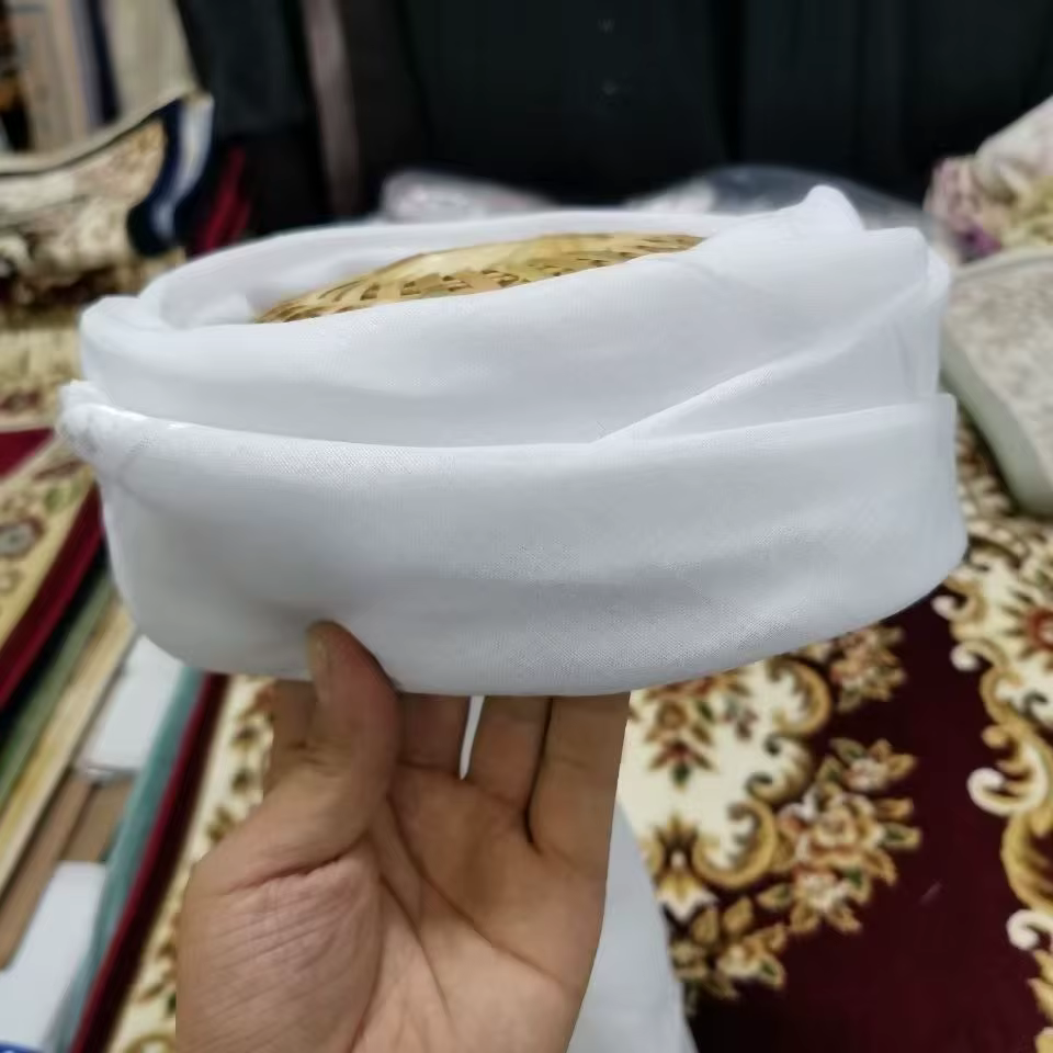 Foulard blanc musulman Hijabs pour hommes