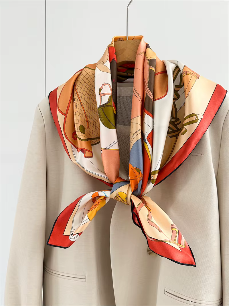 Foulard 100% Soie Carré 90cm