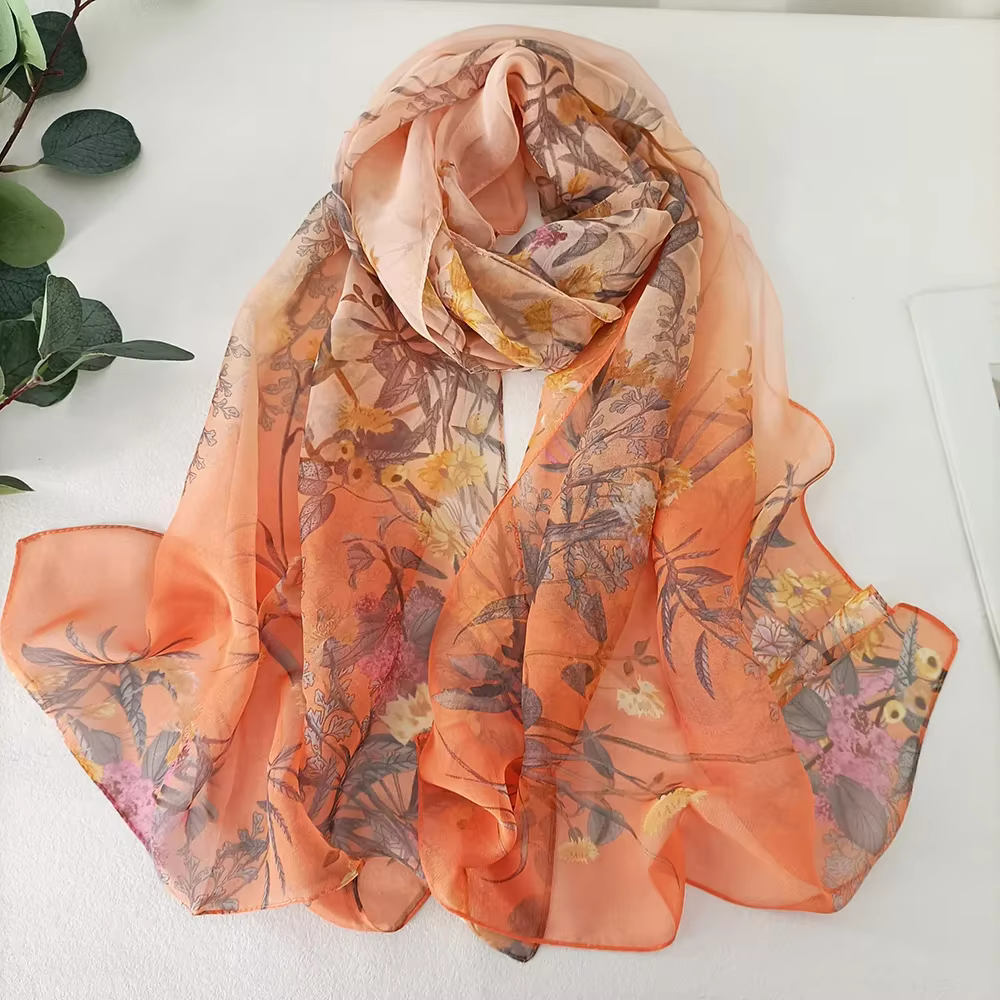 Bandana en mousseline de soie pour femmes