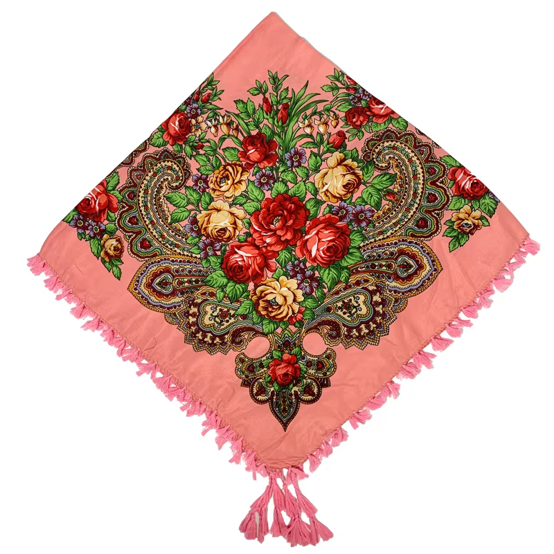 Foulard carré de Style russe
