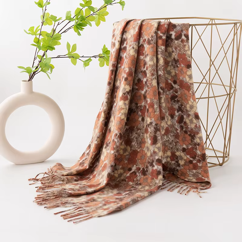 Femmes hiver écharpe Paisley imprimé cachemire Pashmina châles enveloppes Hijab