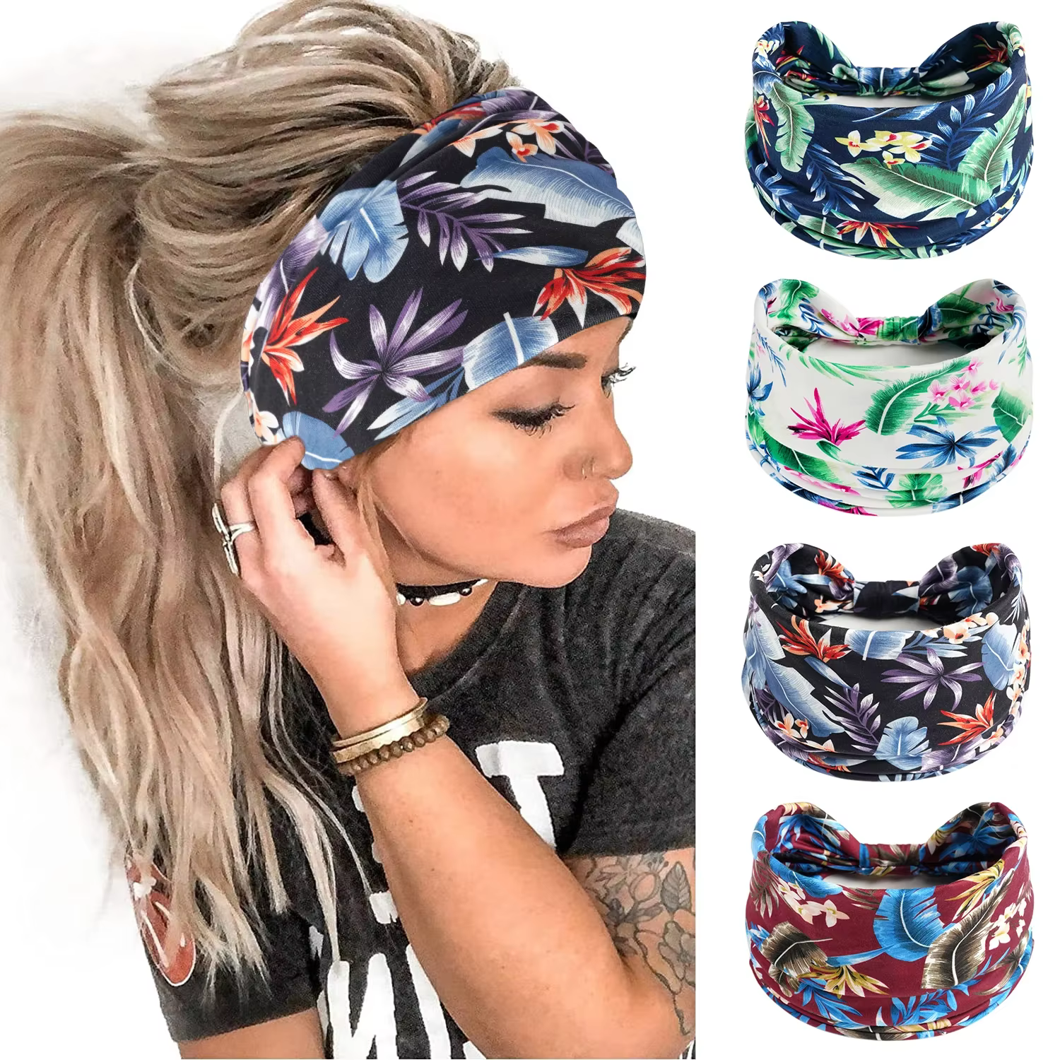 Foulard large imprimé de Style bohémien pour femmes