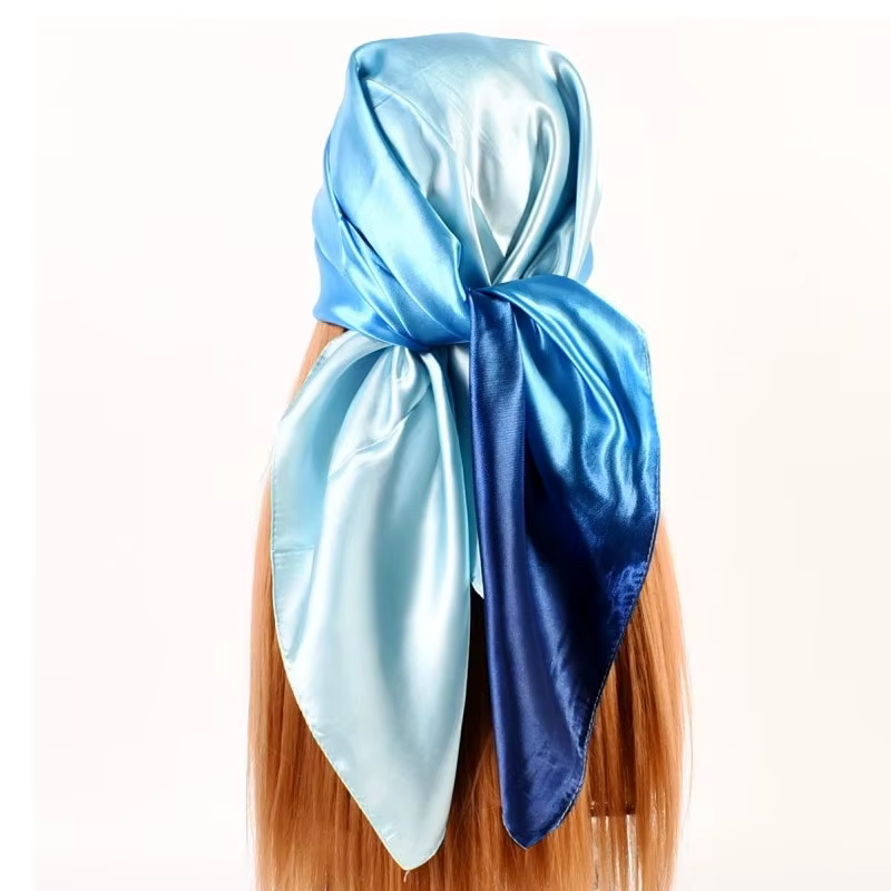 Foulard de tête en soie pour femmes