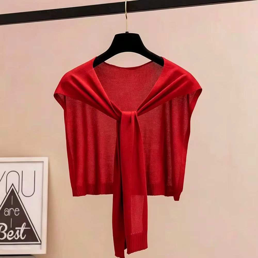 Châle fin en tricot de style coréen