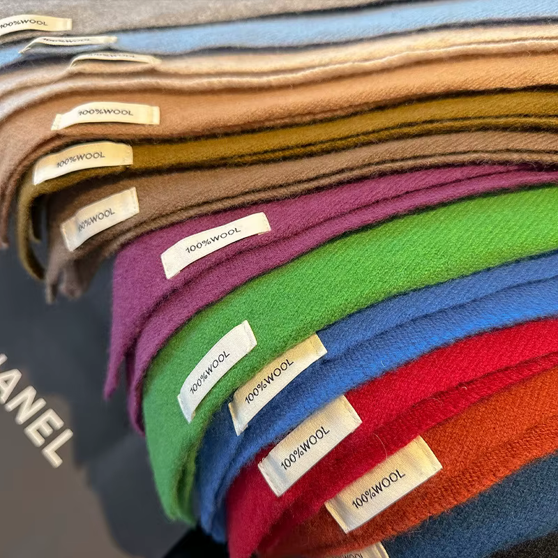100% laine Style coréen tricoté écharpe triangulaire femmes hiver chaud foulard châle multi-fonctionnel
