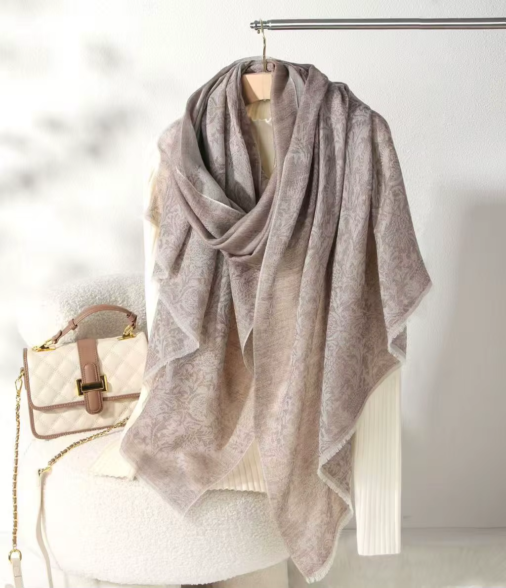 Écharpe 100% cachemire pour femme, châle luxueux, doux et chaud, léger, élégant, jacquard, polyvalent, décontracté, tendance