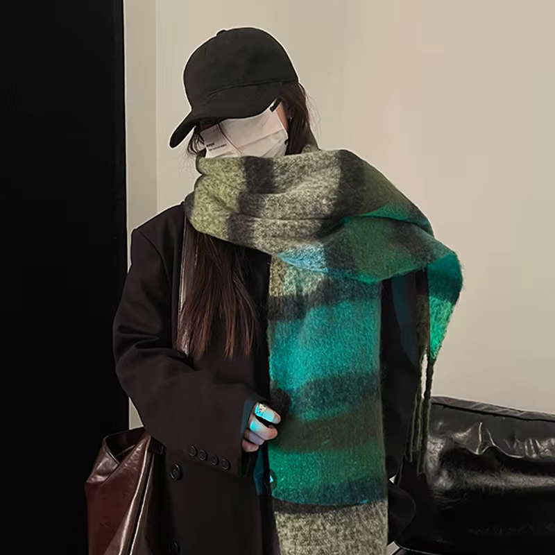 Écharpe en Mohair épaisse pour femmes