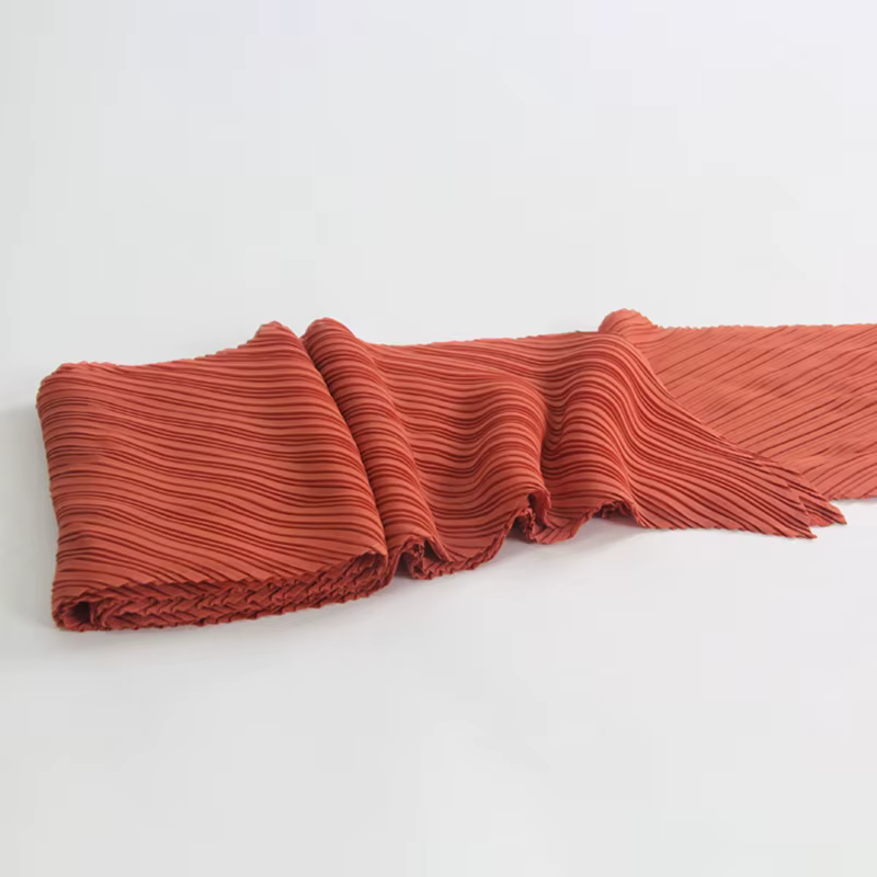 Miyake plissé large longue écharpe en soie printemps été automne hiver Cape femmes pare-brise châle épaule concepteur