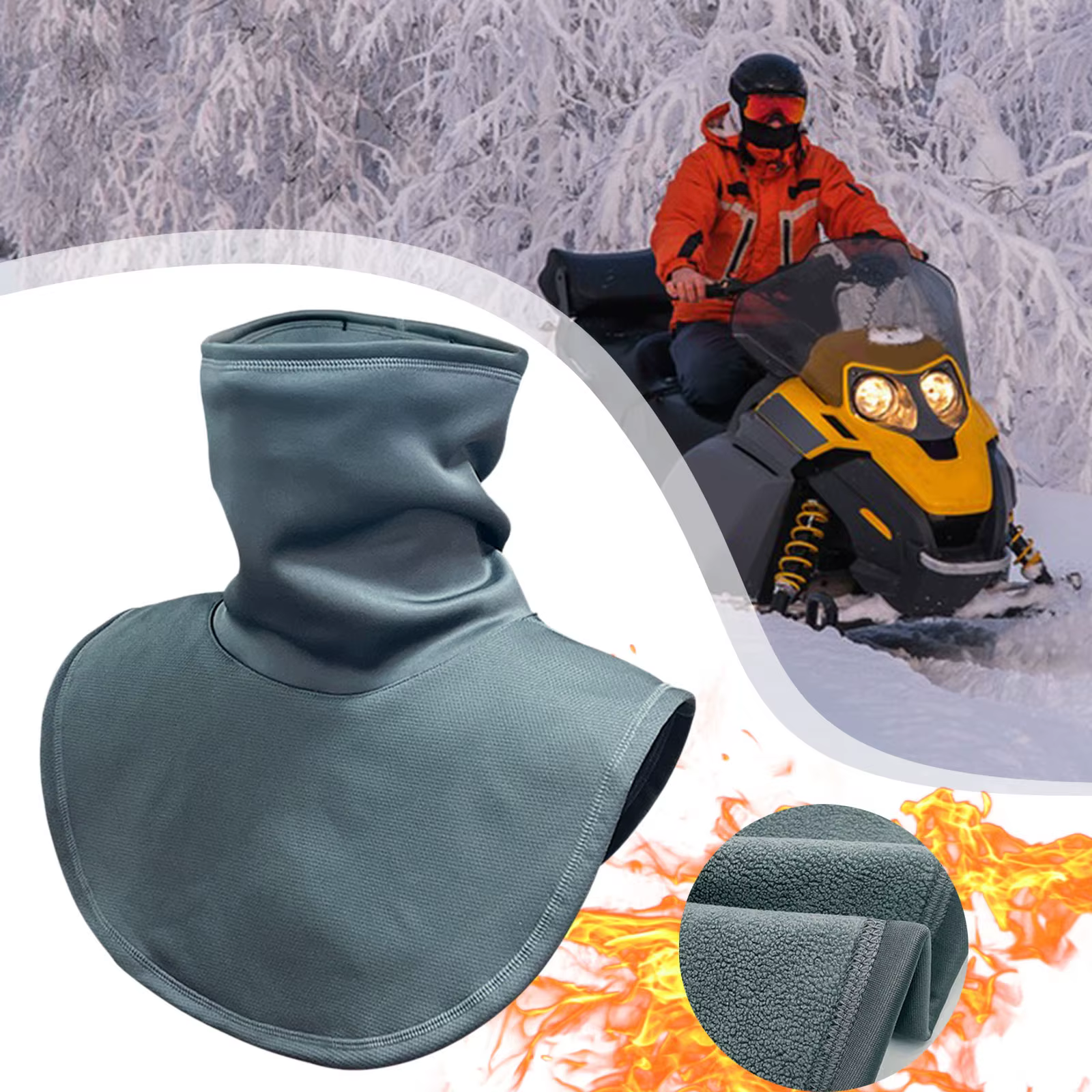 Cache-cou thermique doux pour la pêche, les trajets quotidiens, les activités de plein air, la course à pied, la randonnée, la moto, pour hommes et femmes