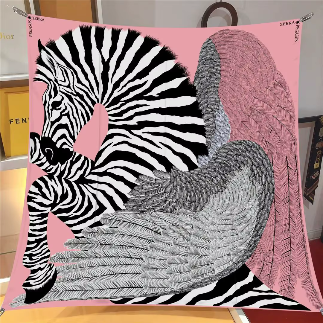 Foulard carré pour tête et cou pour femme