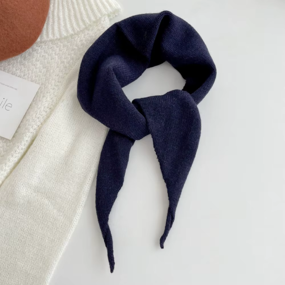 Écharpe triangulaire en tricot de style coréen de luxe