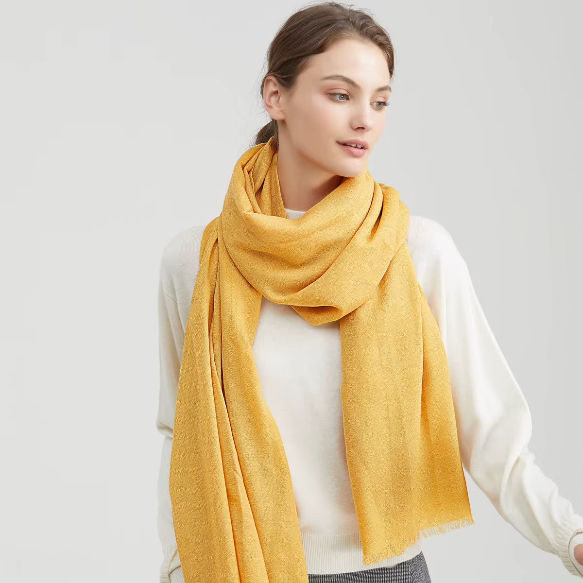 Écharpe d'hiver pour femme, marque de luxe, mode, 2024
