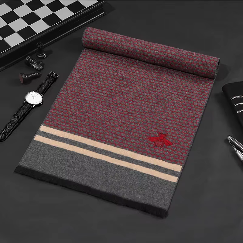 Écharpe de marque classique pour hommes