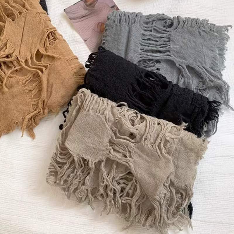 DistMurcia-Écharpe en laine vintage pour hommes et femmes
