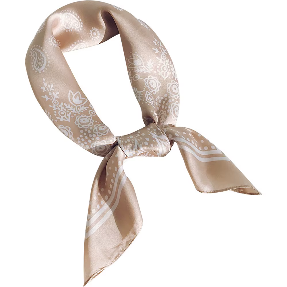 Nouveaux foulards pour femmes en soie satinée imprimé cachemire