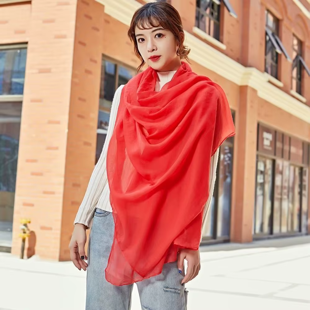Nouvelles femmes coton lin écharpe châle Hijab musulman Long foulard foulards bandeau couleur unie