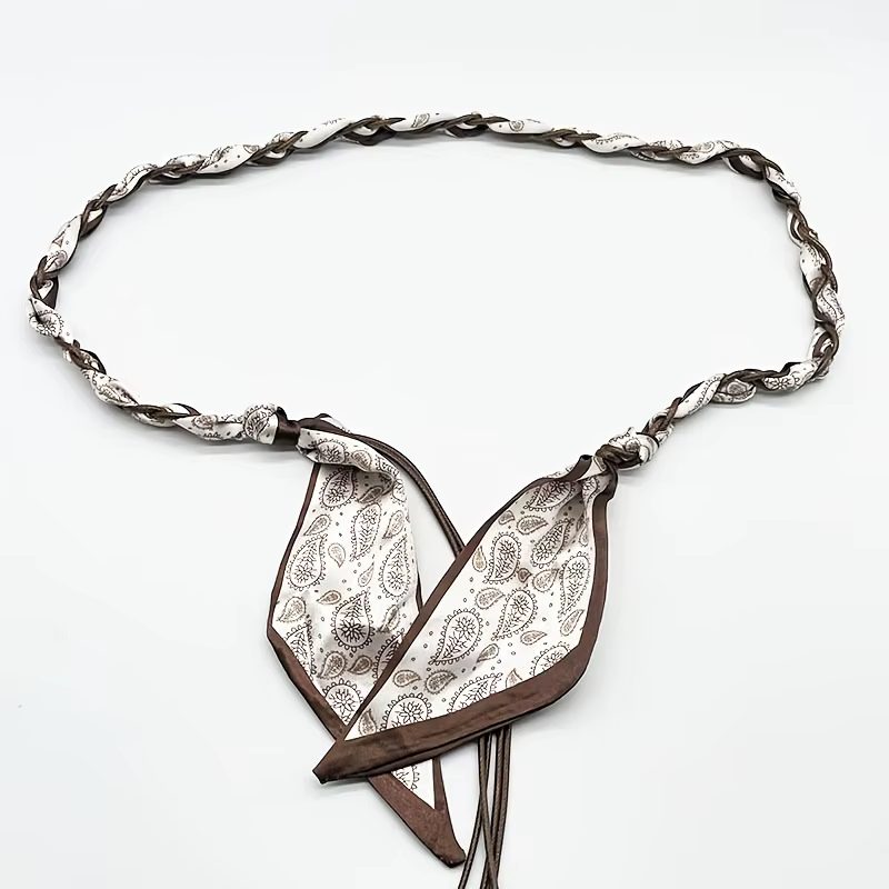Ceinture tissée en soie pour le printemps et l'été