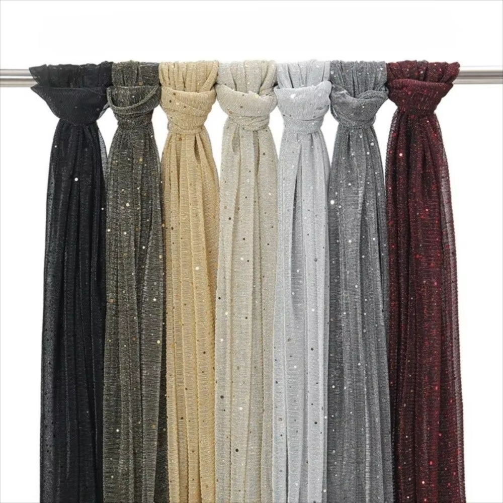 Écharpe élégante à paillettes 155×70cm