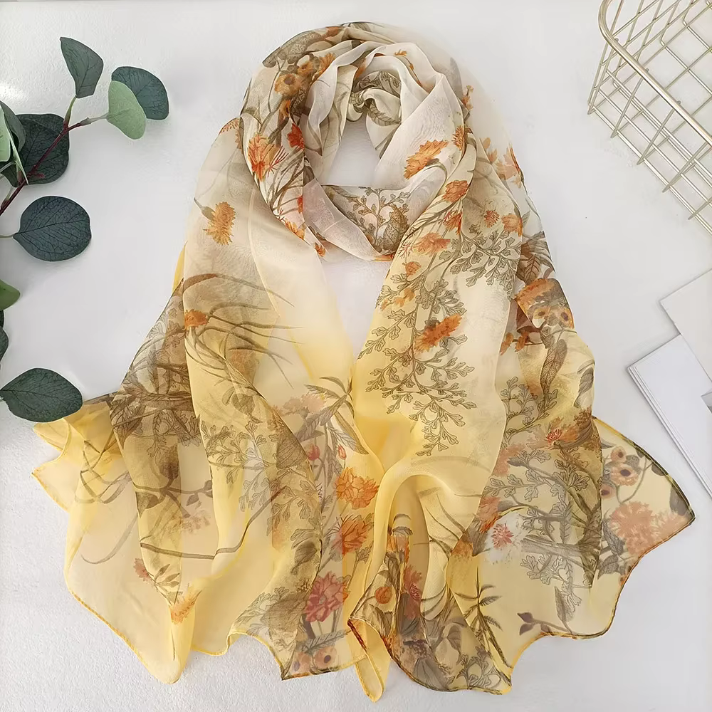Bandana en mousseline de soie pour femmes