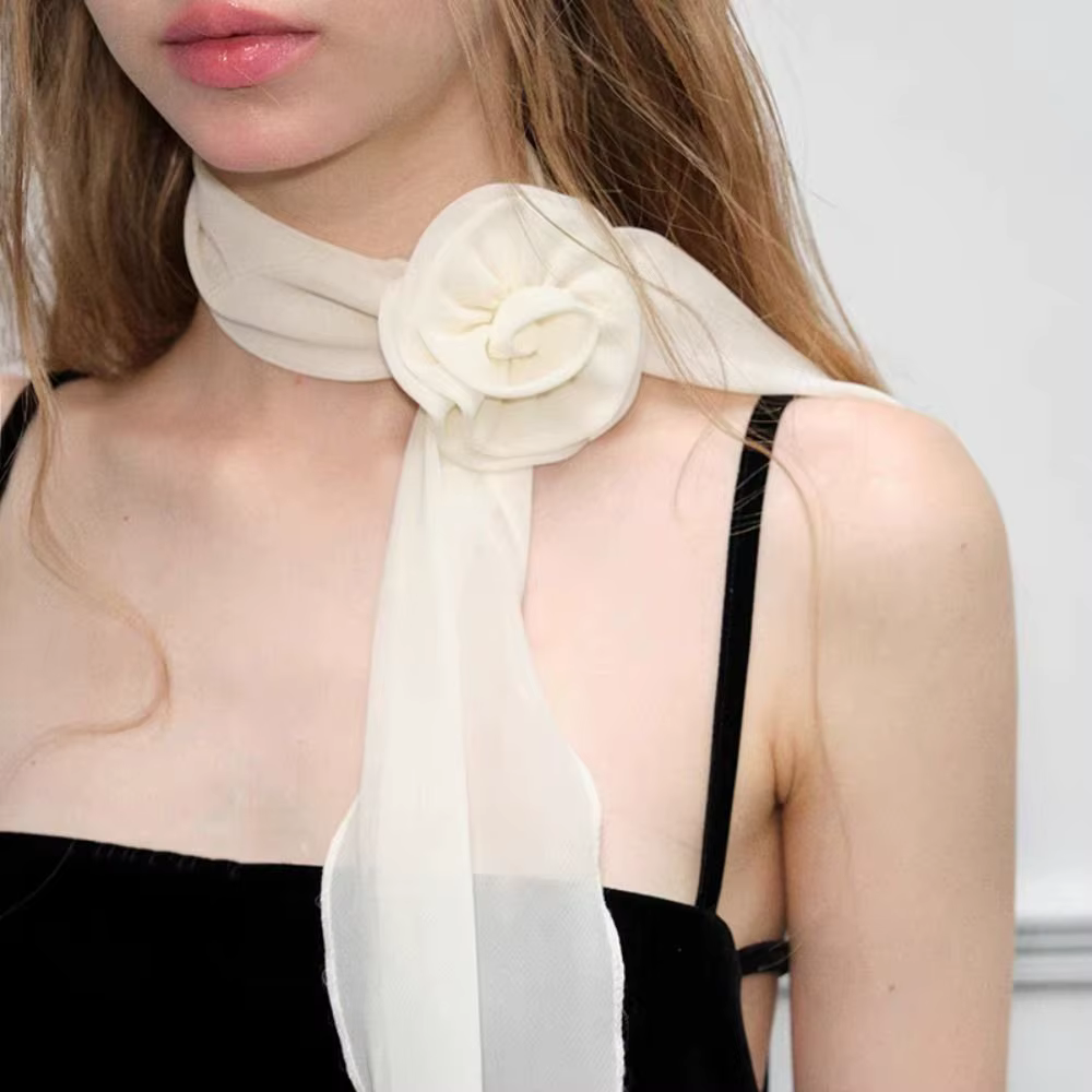Écharpe en mousseline de soie pour femmes et filles