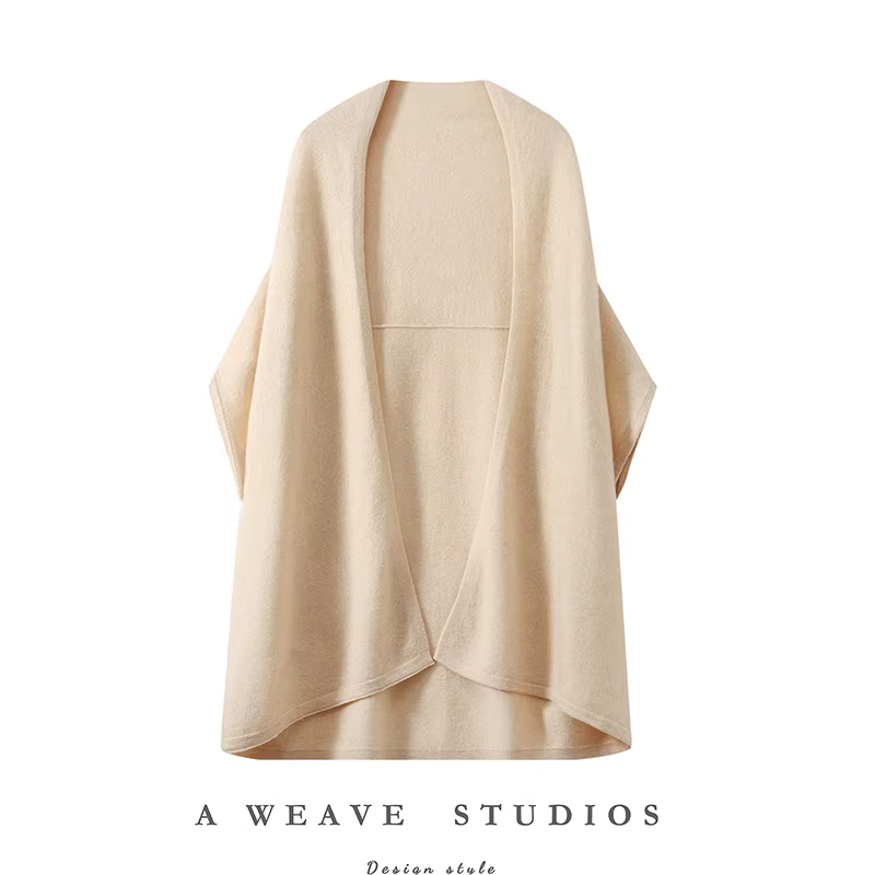 Châle 100% pure laine écharpe nouvelle mode chaude automne et hiver manteau tricoté de style occidental.