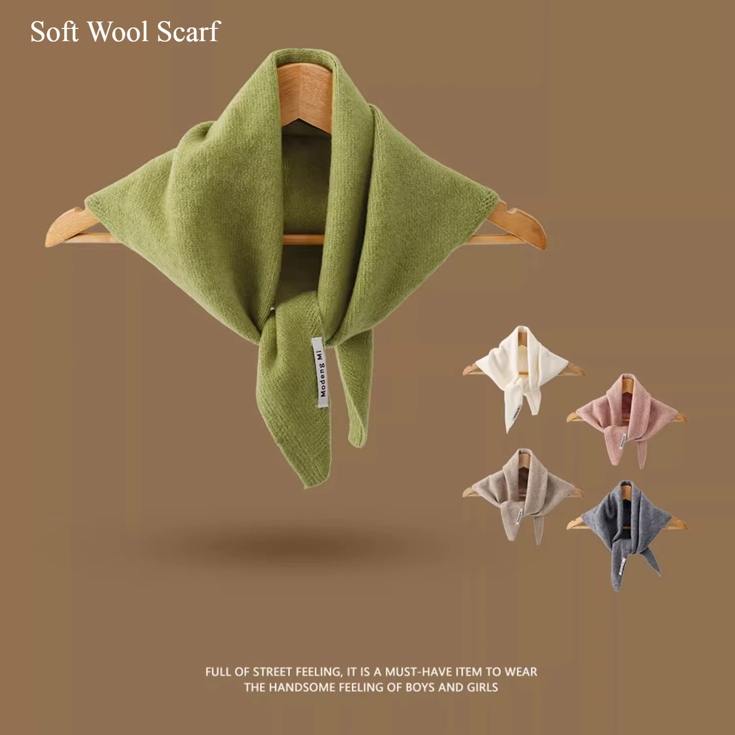 Écharpe Triangle en cachemire pour femmes