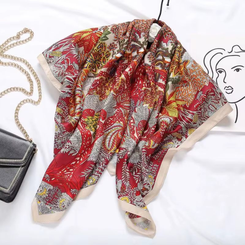 Foulard carré de haute qualité pour femme